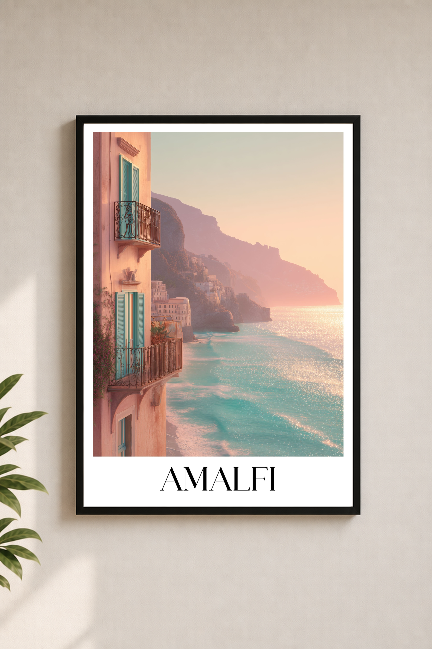 Amalfi Coast | Vintage Travel Framed Poster Print