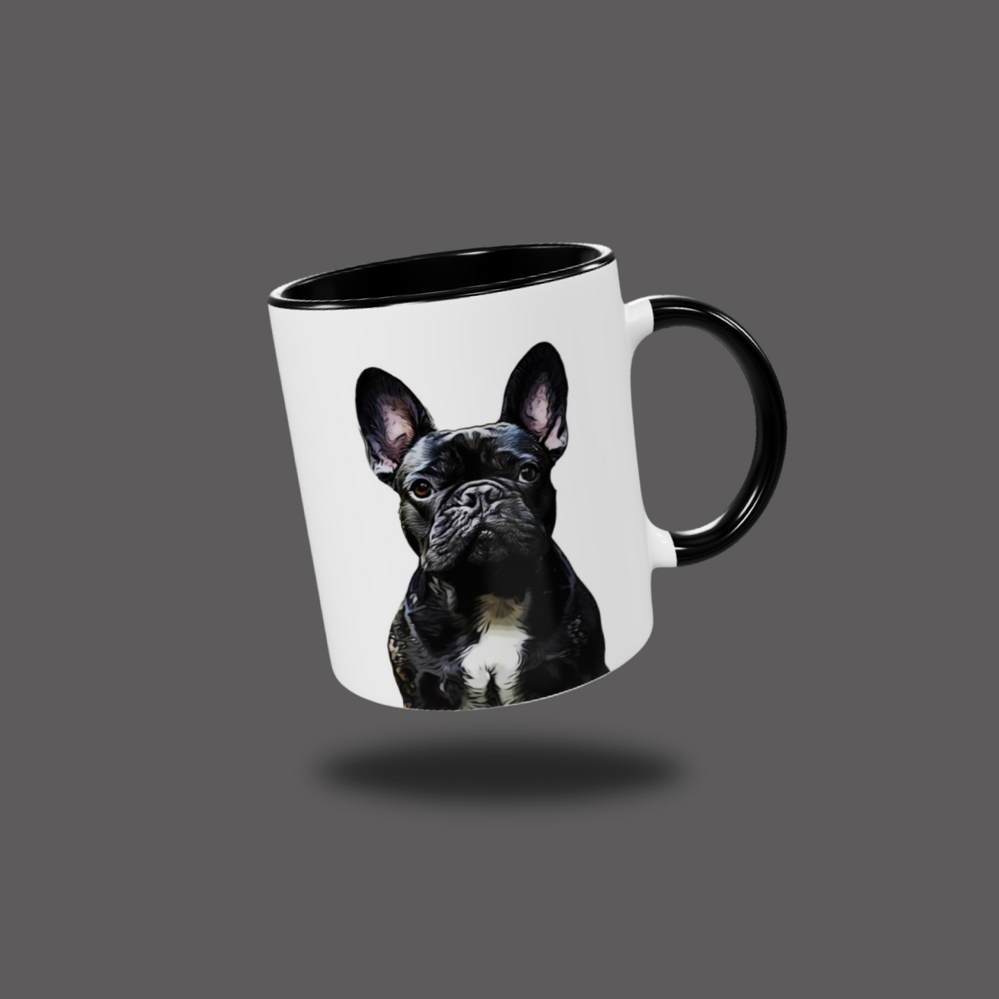 Custom Cartoon Pet Portrait Mug (11oz Coloured Ceramic)