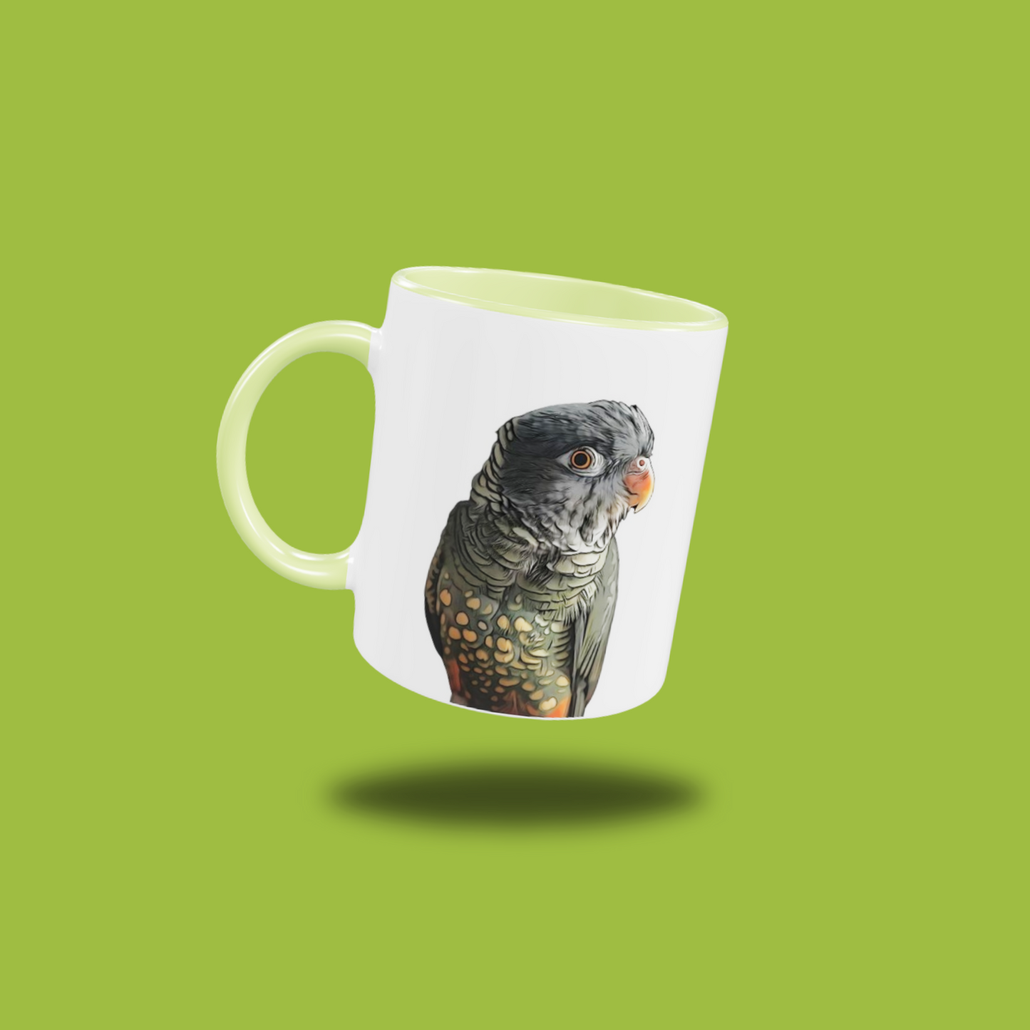 Custom Cartoon Pet Portrait Mug (11oz Coloured Ceramic)