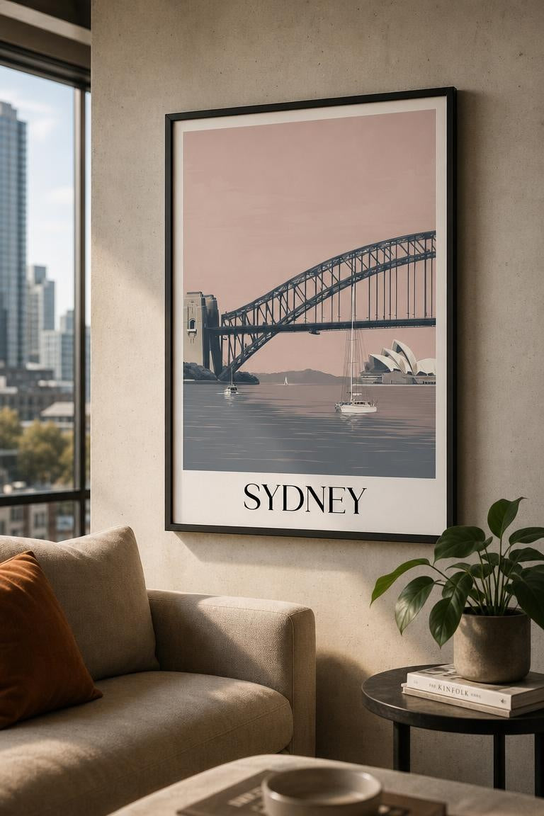 Sydney Harbour | Vintage Travel Framed Poster Print