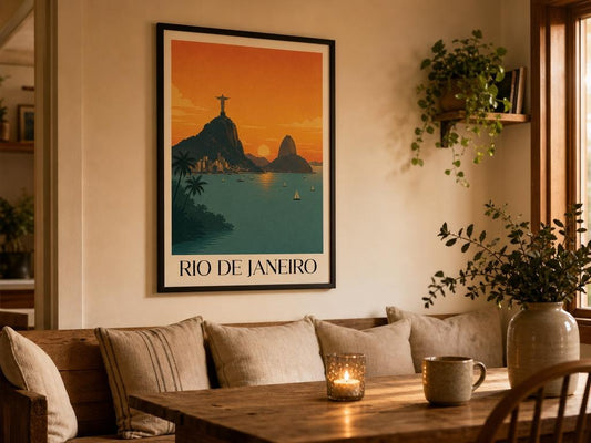 Rio de Janeiro | Vintage Travel Framed Poster Print