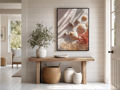 Shells & Coral No.3 | Coastal Still Life Framed Poster Prints