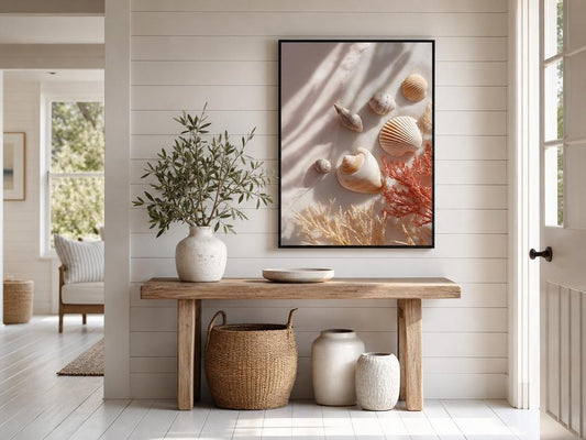 Shells & Coral No.3 | Coastal Still Life Framed Poster Prints