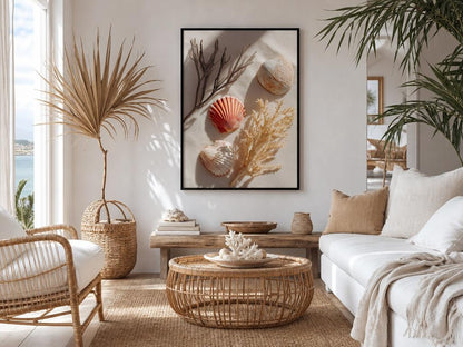 Shells & Coral No.4 | Coastal Still Life Framed Poster Prints