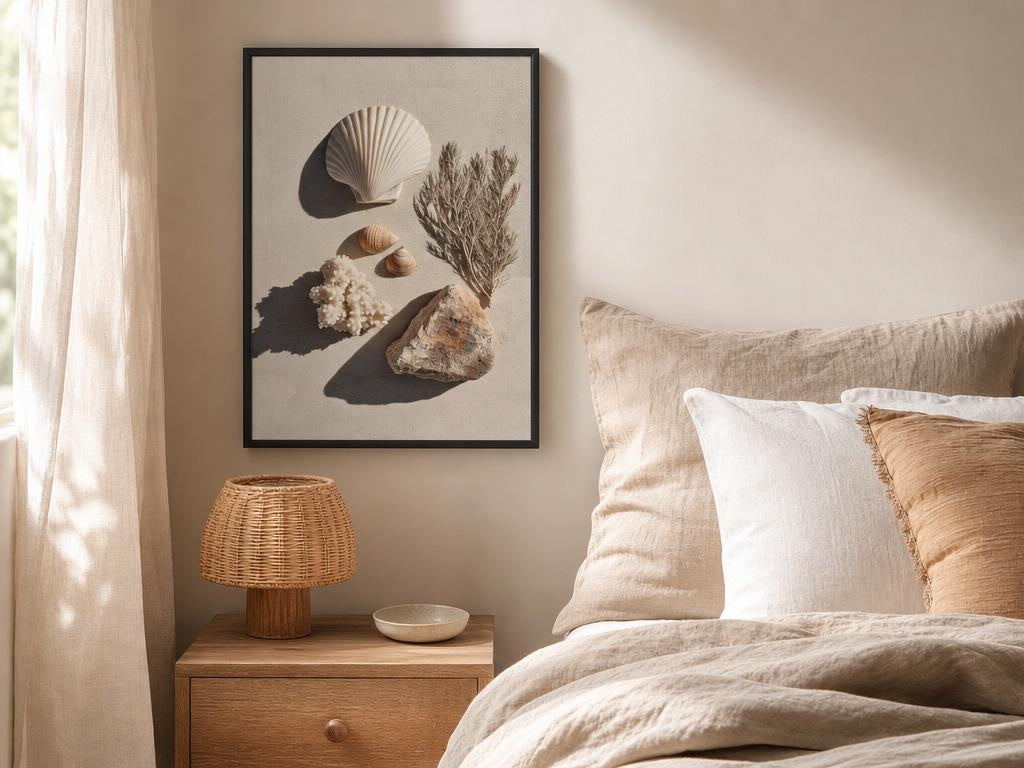 Shells & Coral No.2 | Coastal Still Life Framed Poster Prints