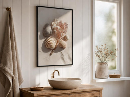Shells & Coral No.1 | Coastal Still Life Framed Poster Prints